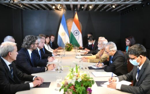 El Presidente se reunió con el primer ministro de India