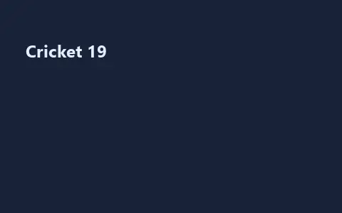 Cricket 19
