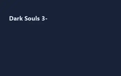 Dark Souls 3-