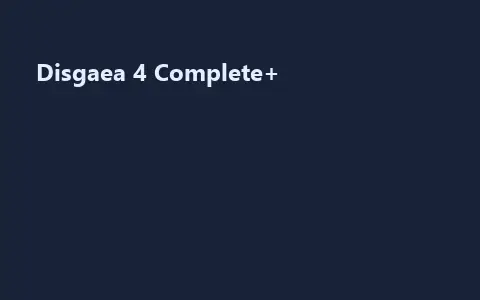 Disgaea 4 Complete+