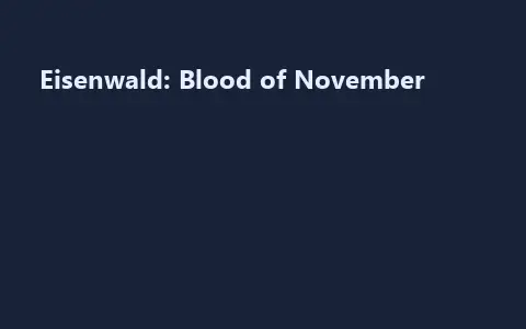 Eisenwald: Blood of November