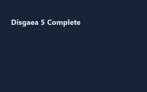 Disgaea 5 Complete