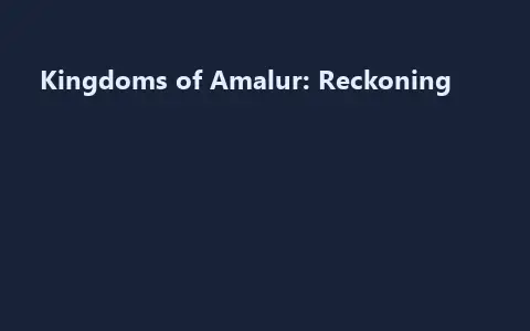 Kingdoms of Amalur: Reckoning