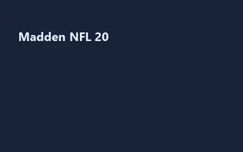 Madden NFL 20
