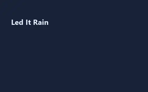 Led It Rain