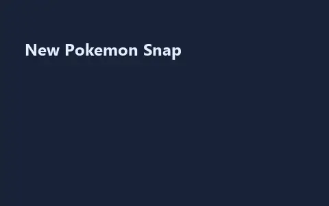 New Pokemon Snap