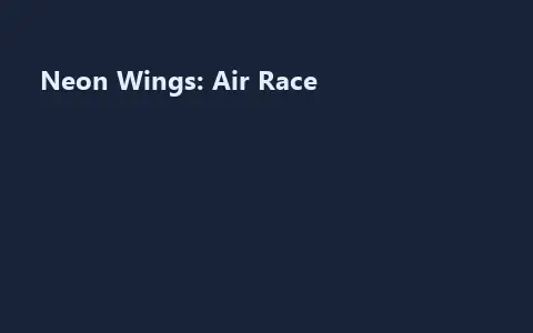 Neon Wings: Air Race