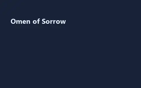 Omen of Sorrow