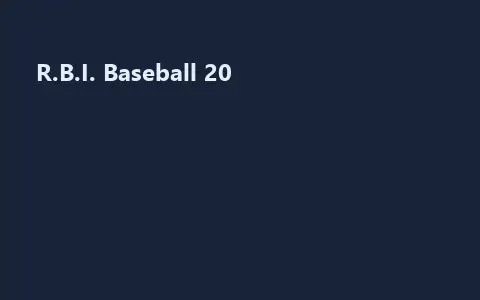 R.B.I. Baseball 20