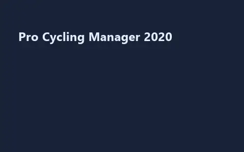 Pro Cycling Manager 2020