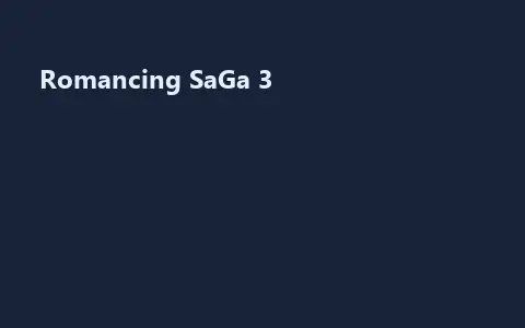 Romancing SaGa 3