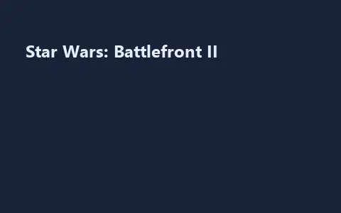 Star Wars: Battlefront II