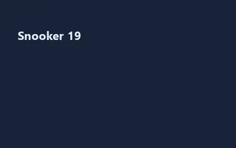 Snooker 19