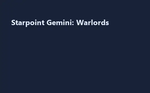 Starpoint Gemini: Warlords