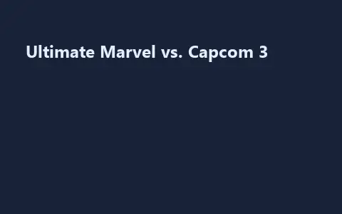 Ultimate Marvel vs. Capcom 3