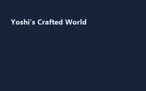 Yoshi’s Crafted World